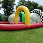 Zorb mit Rennbahn Eventattraktion mieten