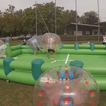 bubble soccer mit fussballfeld mieten